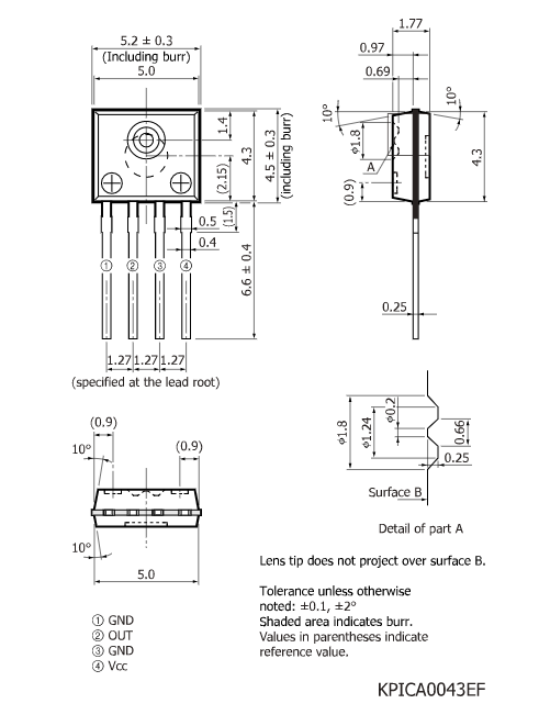 濱松 光通信用光IC接收器 S7141-10(圖1) 濱松 光通信用光IC接收器 S7141-10(圖1)