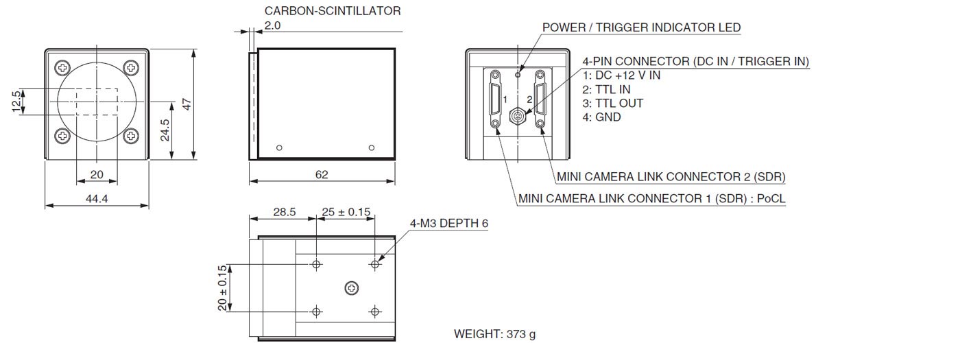 濱松 H8953-30 緊湊型X射線CMOS相機 非破壞性檢測(圖4)